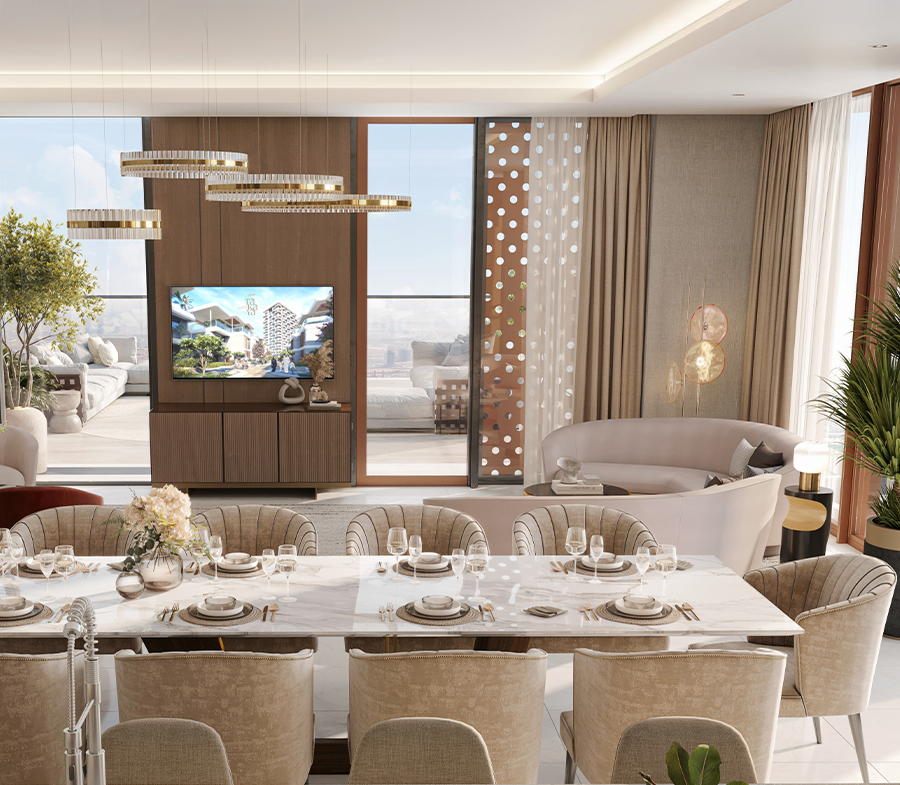 Takaya penthouse spacious living room