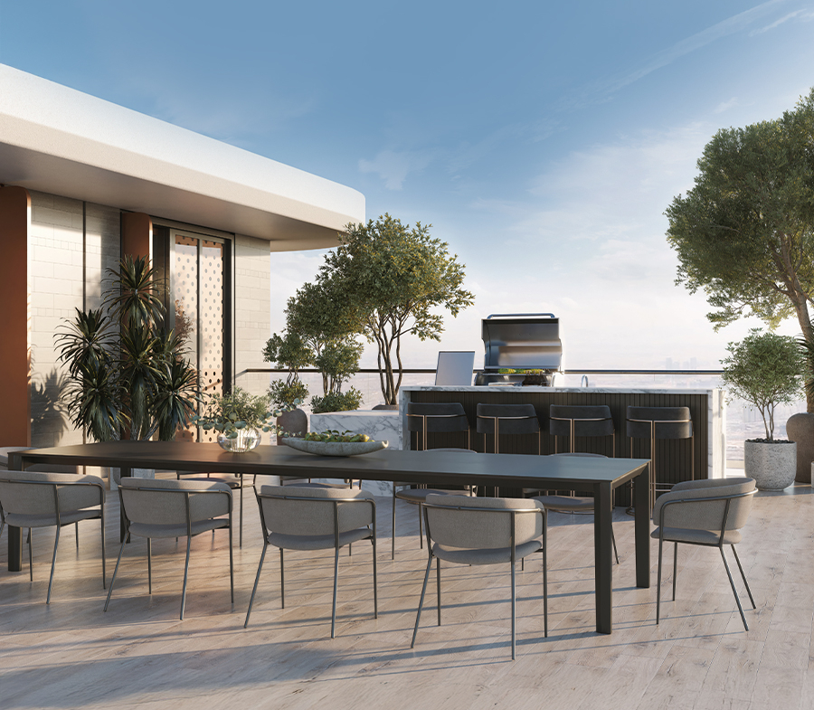Takaya penthouse landscaped terrace