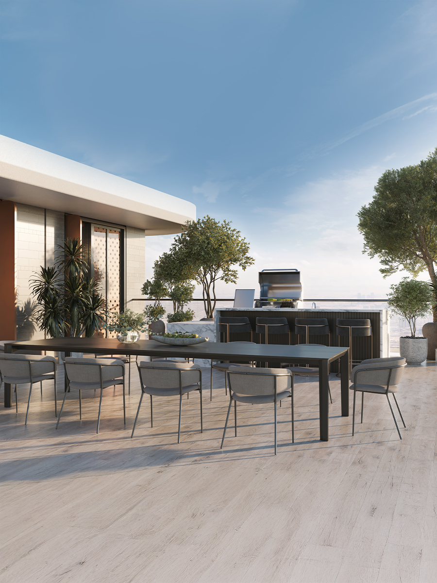 Takaya penthouse landscaped terrace