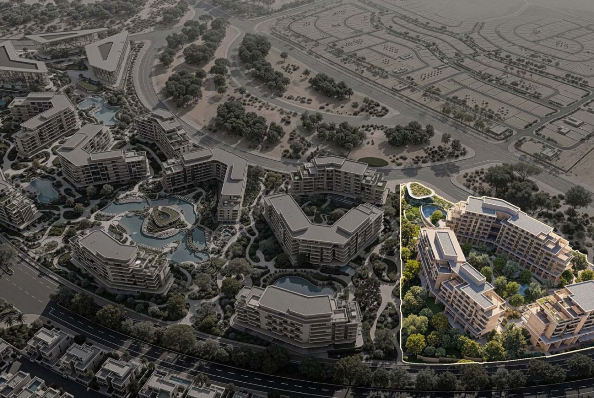 Arancia Yards highlighted within The Yards masterplan in City of Arabia